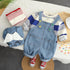 Baby Denim Strap Two-Piece Set